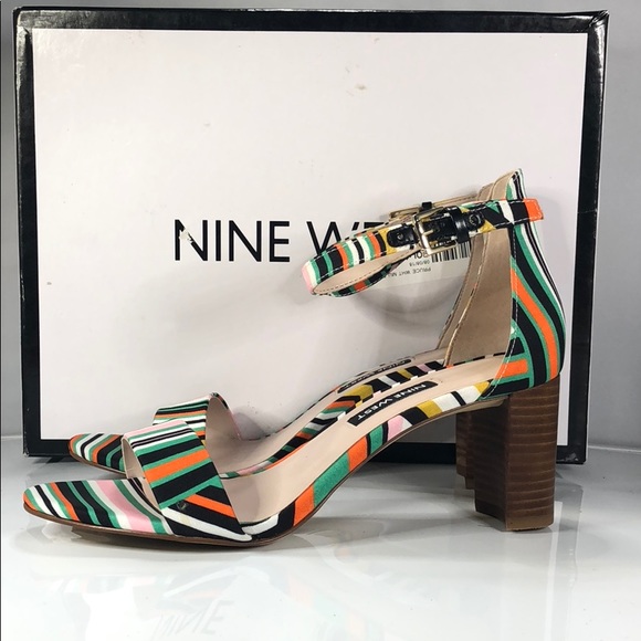 [167] Nine West Sandals White Floral  6.5 M - Picture 2 of 8